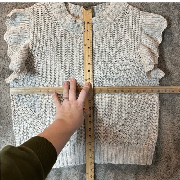 Universal Thread Cream Ruffle Sweater - Picture 5 of 5